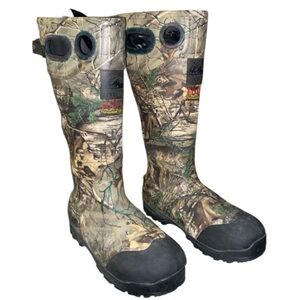 Itasca Men Swamp Walker Boots Rubber 1000G Camouflage Fishing Hunting READ Sz 8